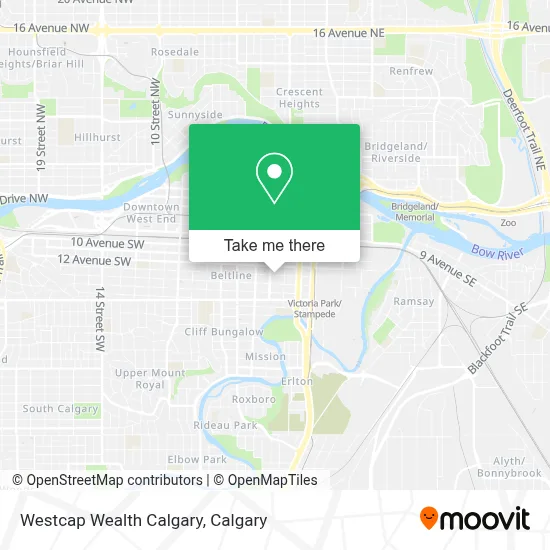 Westcap Wealth Calgary map