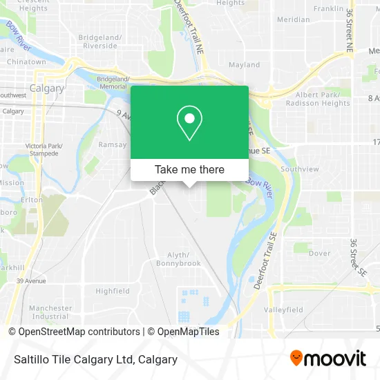 Saltillo Tile Calgary Ltd map