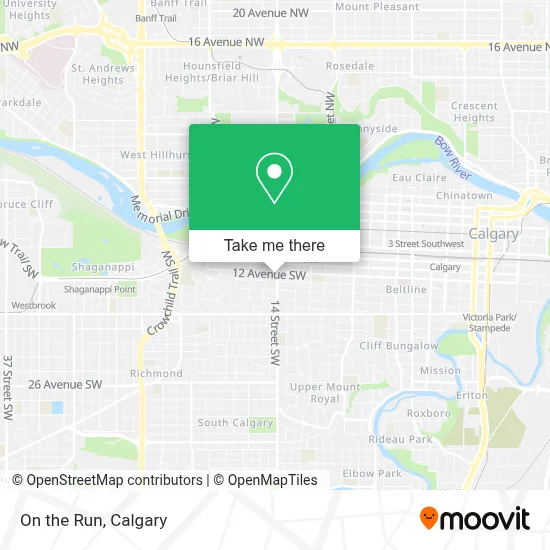 On the Run map