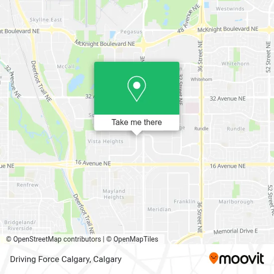 Driving Force Calgary map