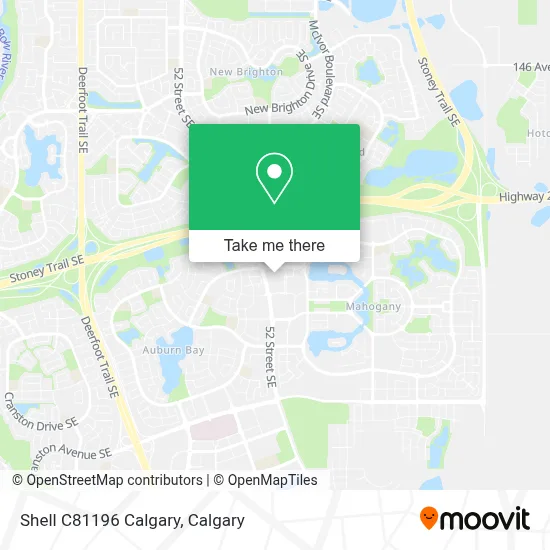 Shell C81196 Calgary map