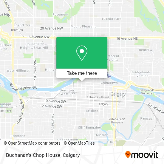 Buchanan's Chop House map