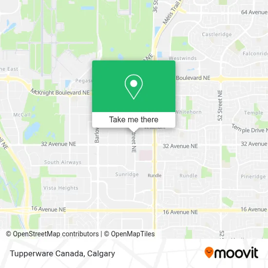 Tupperware Canada map
