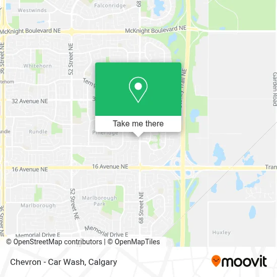 Chevron - Car Wash map