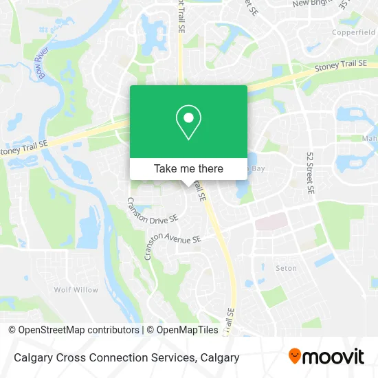 Calgary Cross Connection Services map