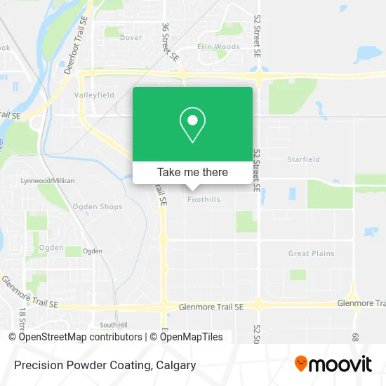 Precision Powder Coating map