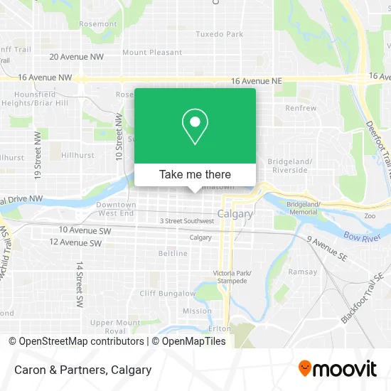 Caron & Partners map