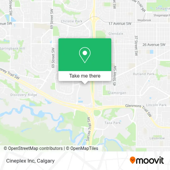 Cineplex Inc map