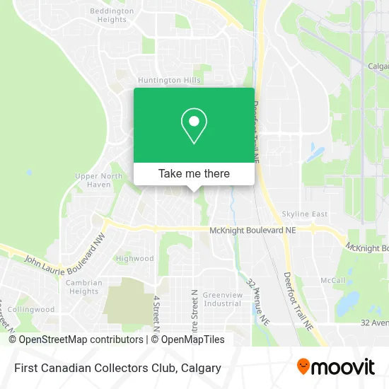First Canadian Collectors Club map