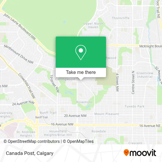 Canada Post map
