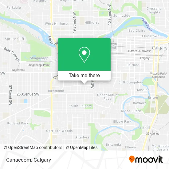 Canaccom map