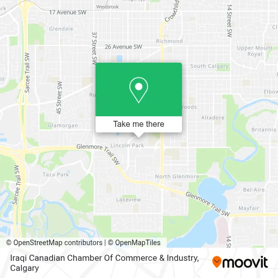Iraqi Canadian Chamber Of Commerce & Industry map