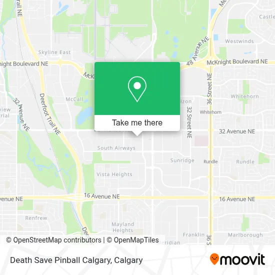 Death Save Pinball Calgary map
