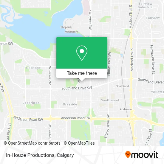 In-Houze Productions map