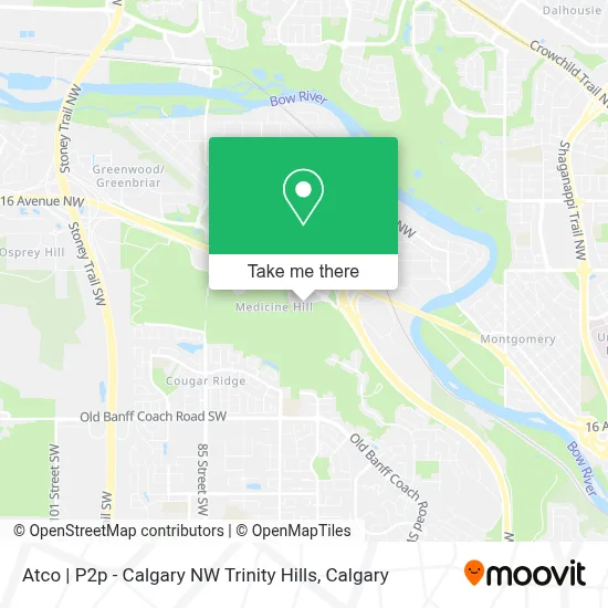 Atco | P2p - Calgary NW Trinity Hills map