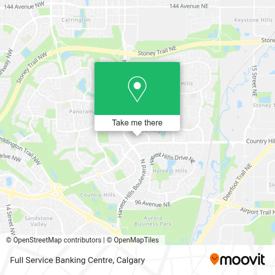 Full Service Banking Centre map