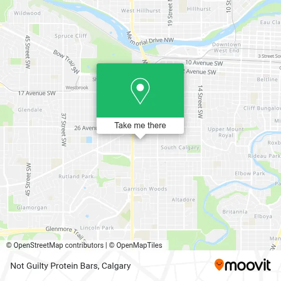 Not Guilty Protein Bars map