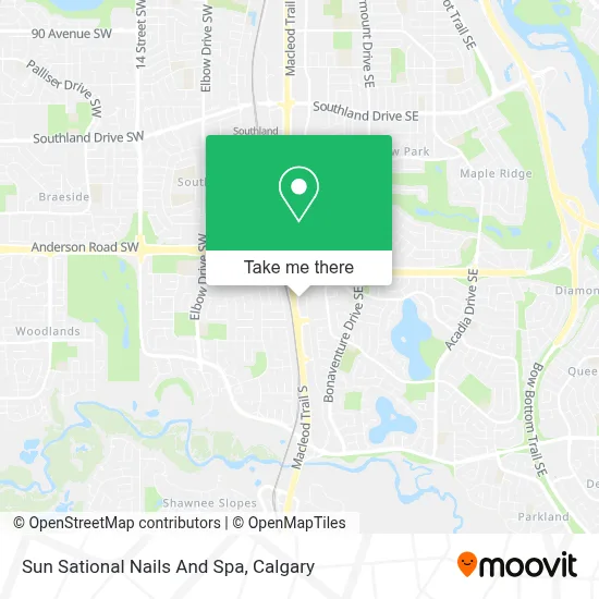 Sun Sational Nails And Spa map