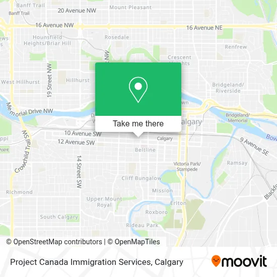 Project Canada Immigration Services map