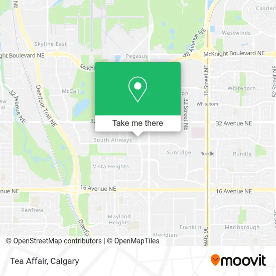 Tea Affair map