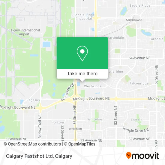 Calgary Fastshot Ltd map
