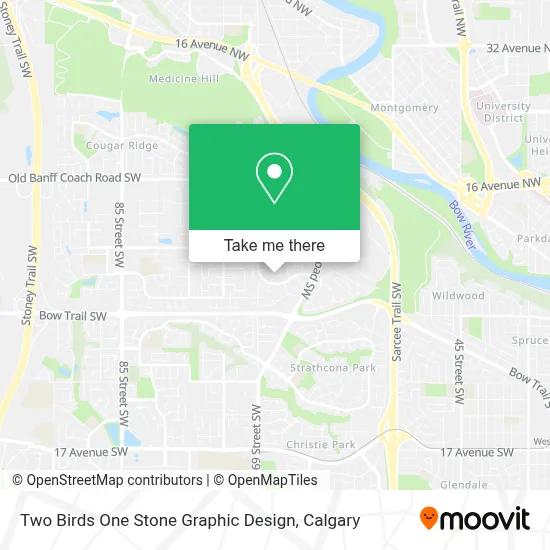 Two Birds One Stone Graphic Design map