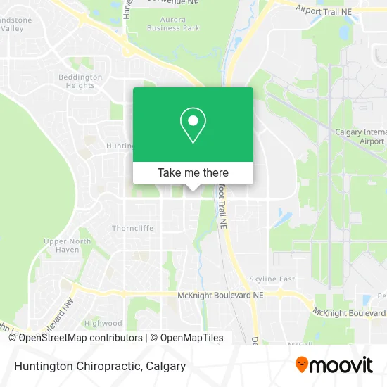 Huntington Chiropractic map
