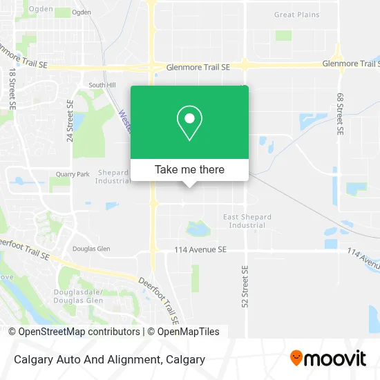 Calgary Auto And Alignment map