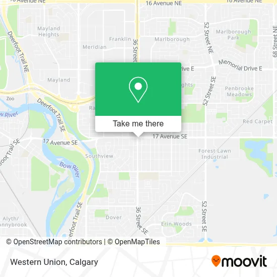 Western Union map