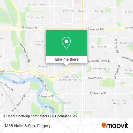 M88 Nails & Spa map