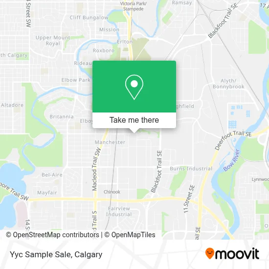 Yyc Sample Sale map