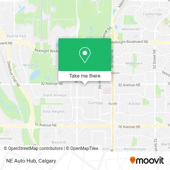 NE Auto Hub map