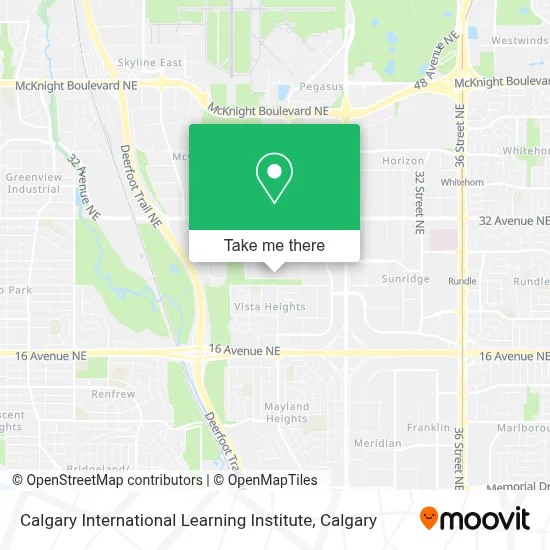 Calgary International Learning Institute map