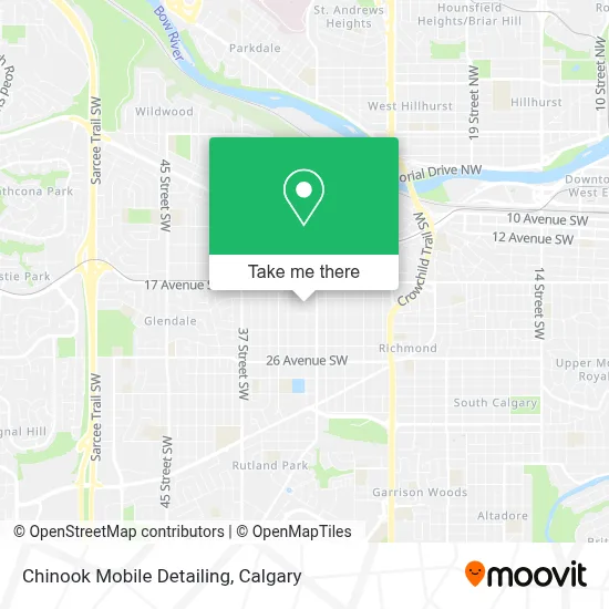 Chinook Mobile Detailing map