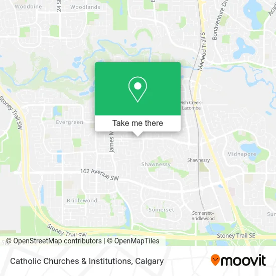 Catholic Churches & Institutions map