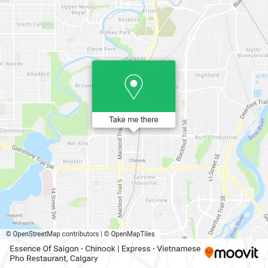 Essence Of Saigon - Chinook | Express - Vietnamese Pho Restaurant map