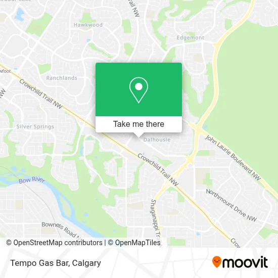 Tempo Gas Bar map