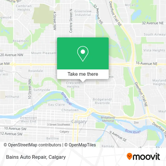 Bains Auto Repair map