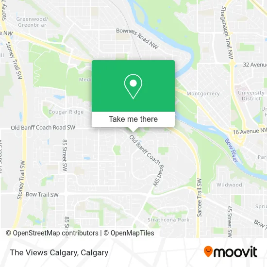 The Views Calgary map