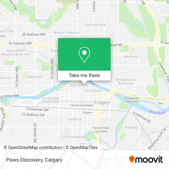 Paws Discovery map