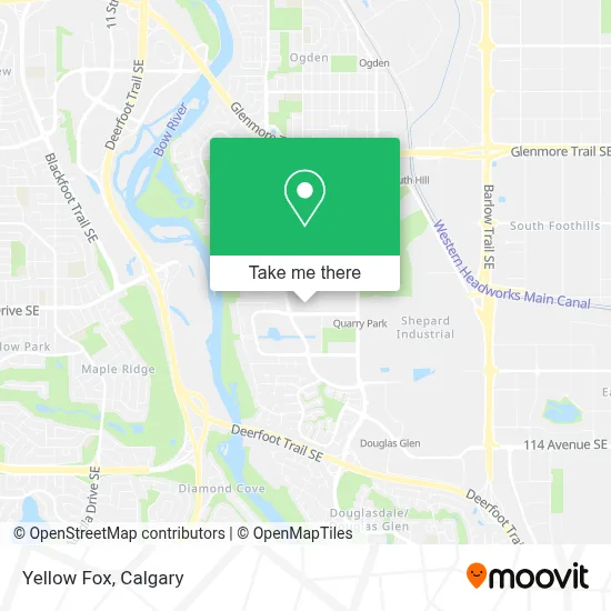Yellow Fox map