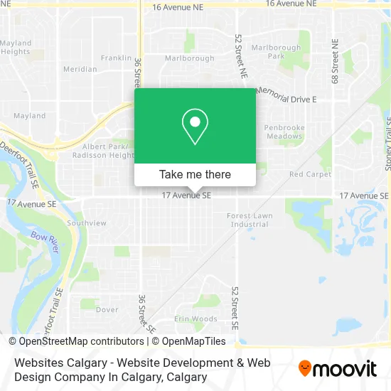 Websites Calgary - Website Development & Web Design Company In Calgary map