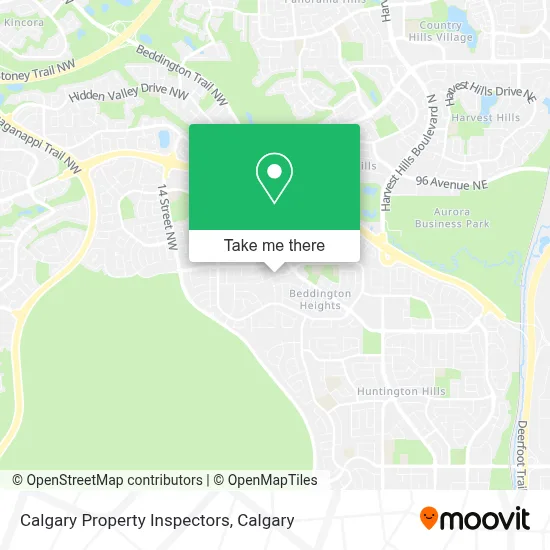 Calgary Property Inspectors map