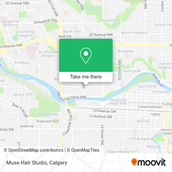 Muse Hair Studio map