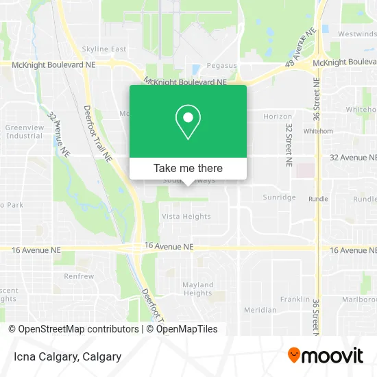 Icna Calgary map