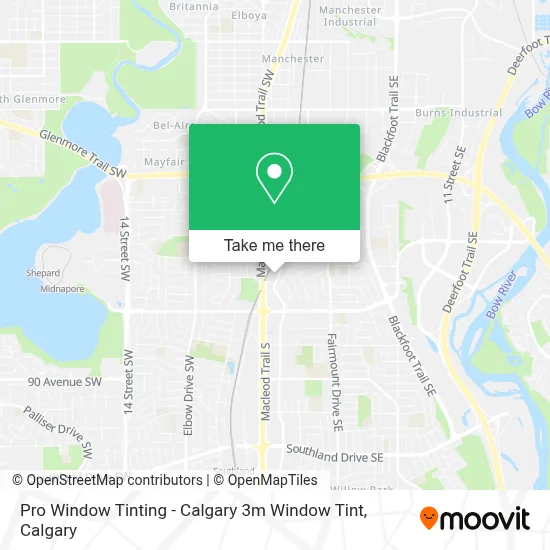 Pro Window Tinting - Calgary 3m Window Tint map