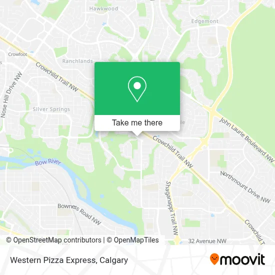 Western Pizza Express map
