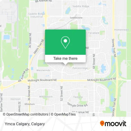 Ymca Calgary map