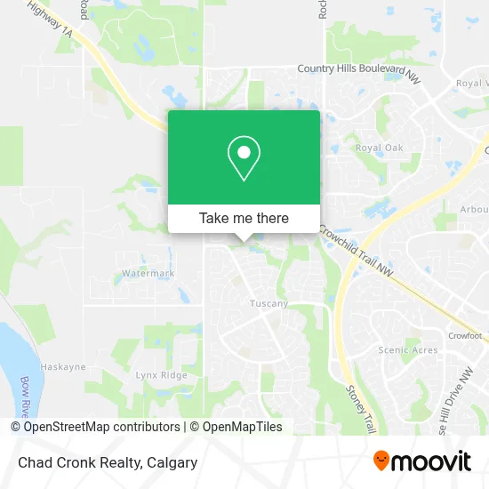 Chad Cronk Realty map