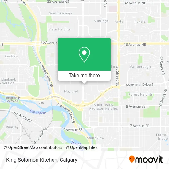 King Solomon Kitchen map